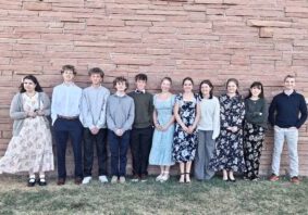 McKay Lake Ward Youth Outside Temple Emanuel Synagogue in Denver